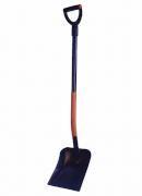 Shovel with metal pipe